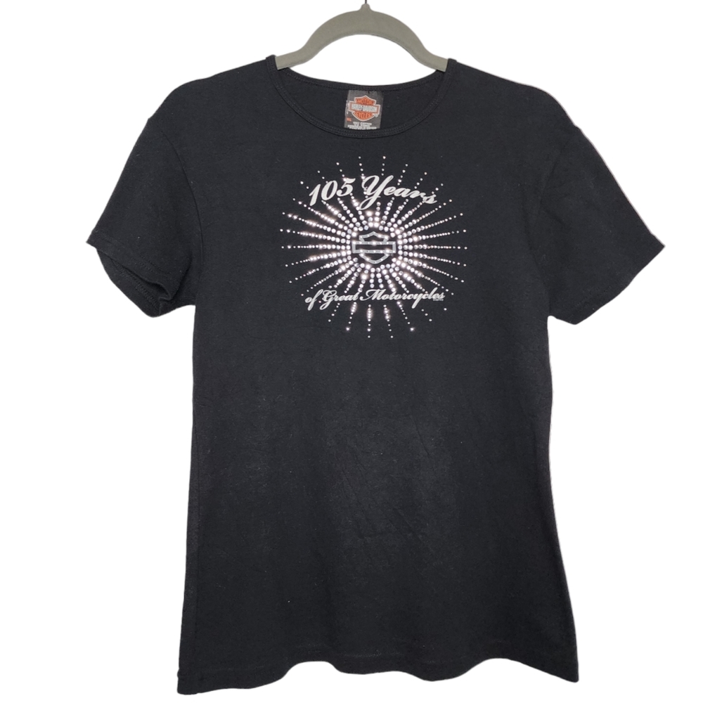 Harley Davidson Bling T Shirt - Women's L / XL - Louisiana